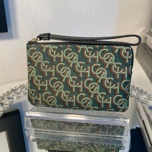 Coach Corner Monogram Zip Wristlet *NWT*